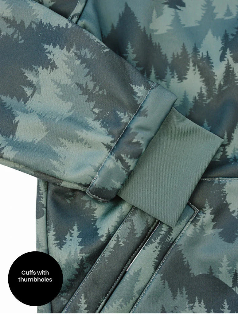 All-Weather Fleece Hoodie- Forest Camo
