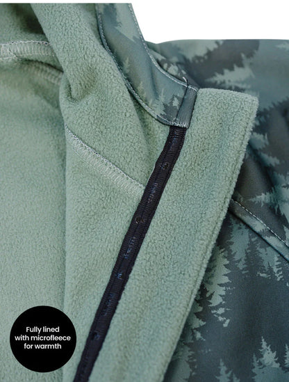 All-Weather Fleece Hoodie- Forest Camo