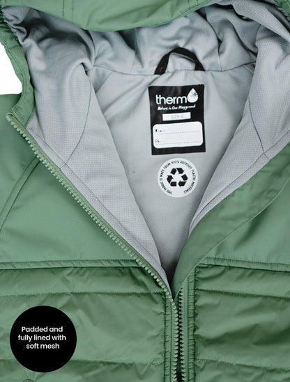 SplashMagic Hydracloud Puffer Jacket- Forest Moss/Happy Earth