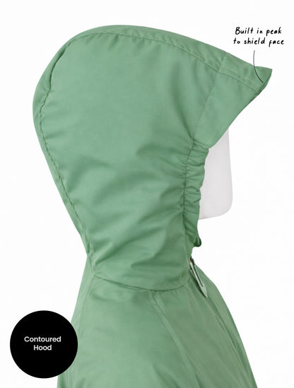 SplashMagic Hydracloud Puffer Jacket- Forest Moss/Happy Earth