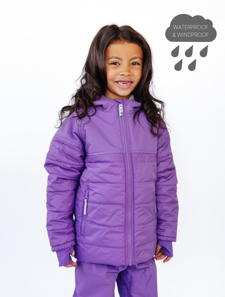 SplashMagic Hydracloud Puffer Jacket- Violet/Magical Friends