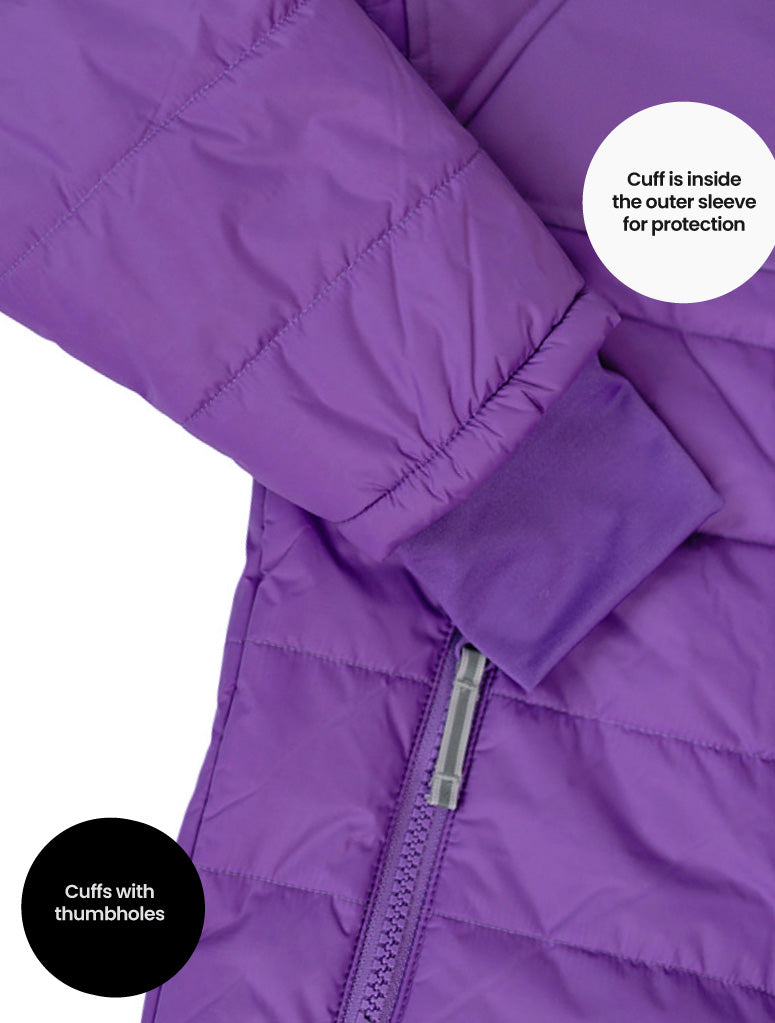 SplashMagic Hydracloud Puffer Jacket- Violet/Magical Friends
