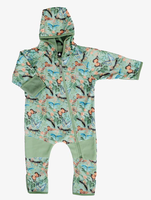 All-Weather Fleece Onesie- Butterfly Meadow