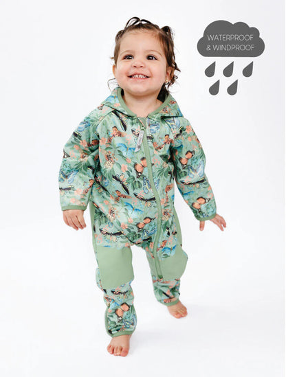 All-Weather Fleece Onesie- Butterfly Meadow