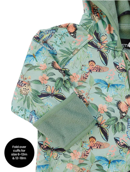 All-Weather Fleece Onesie- Butterfly Meadow