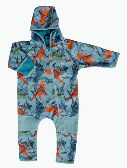 All-Weather Fleece Onesie- Dino