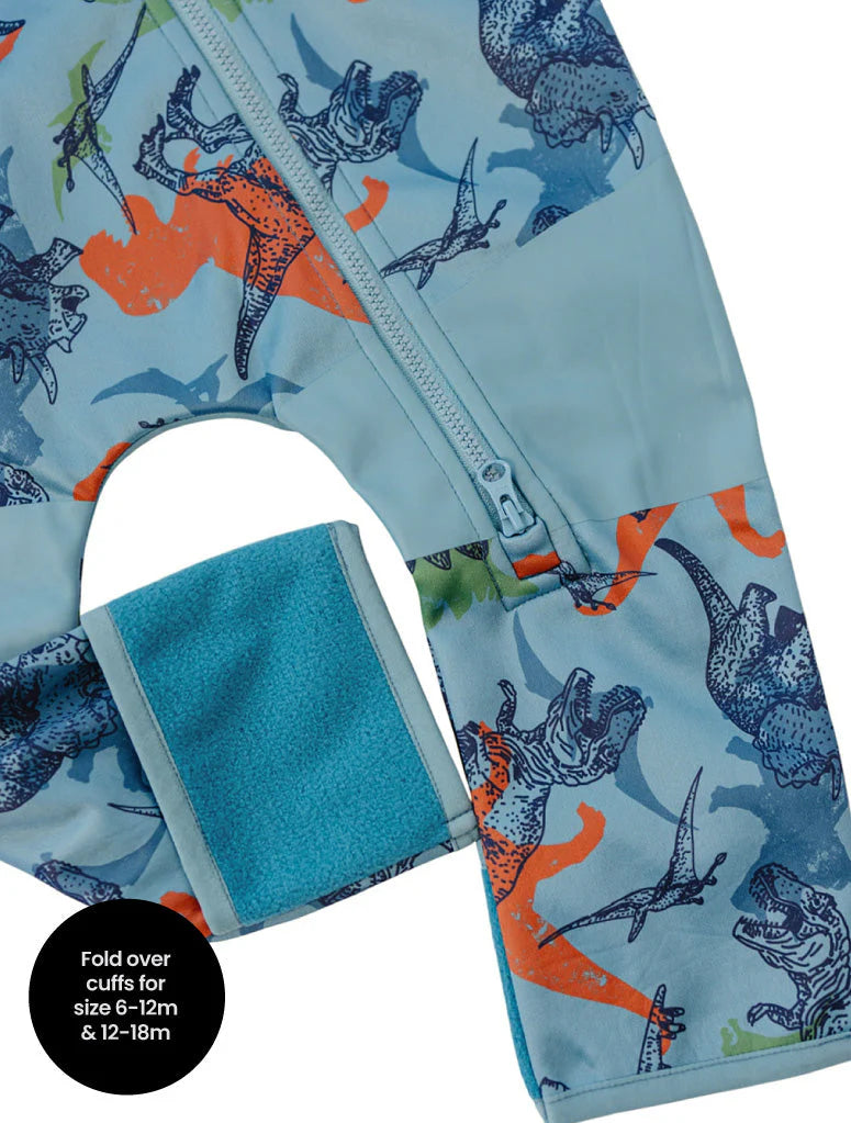 All-Weather Fleece Onesie- Dino