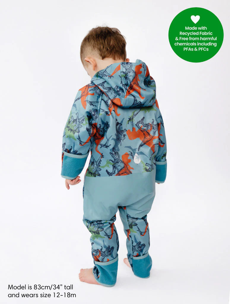 All-Weather Fleece Onesie- Dino