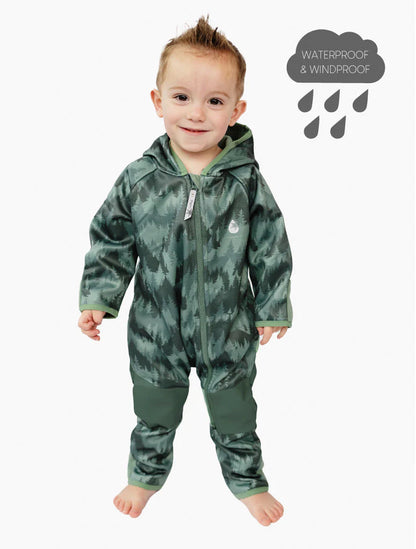 All-Weather Fleece Onesie- Forest Camo
