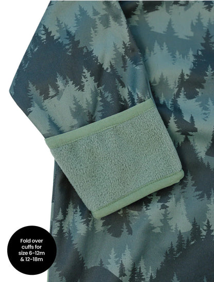 All-Weather Fleece Onesie- Forest Camo