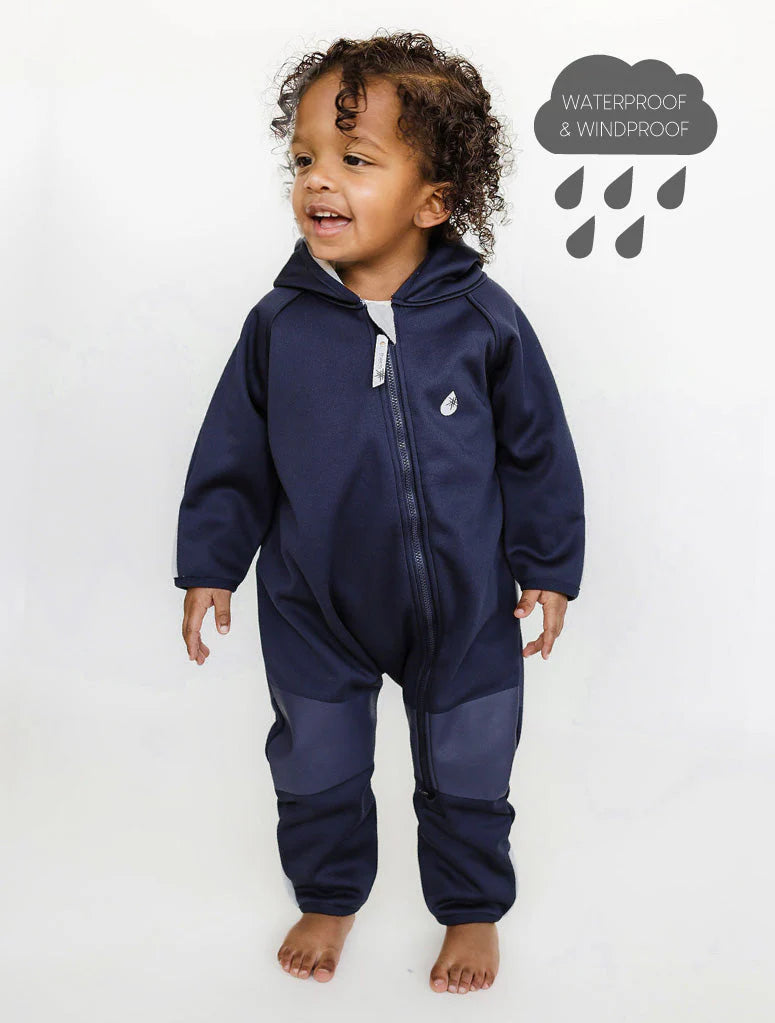 All-Weather Fleece Onesie- Navy