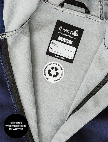 All-Weather Fleece Onesie- Navy