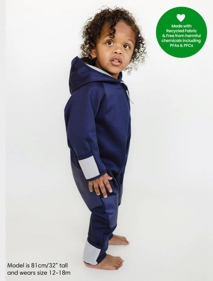 All-Weather Fleece Onesie- Navy