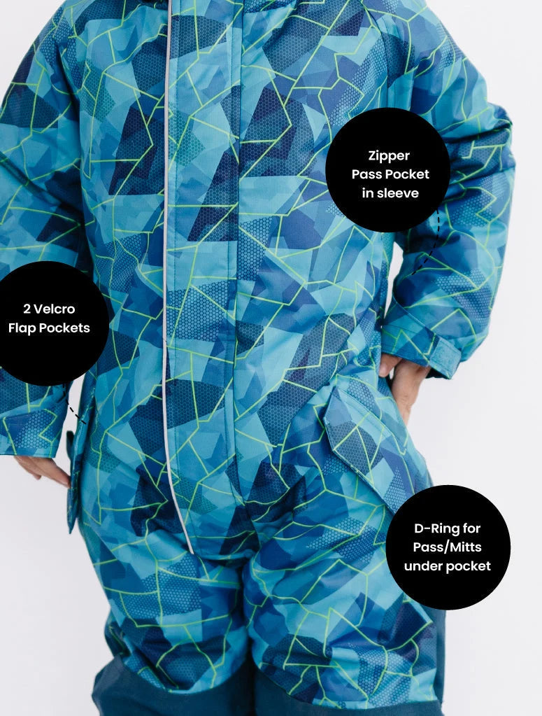Snowrider 1pc. Snowsuit- Geo Tech