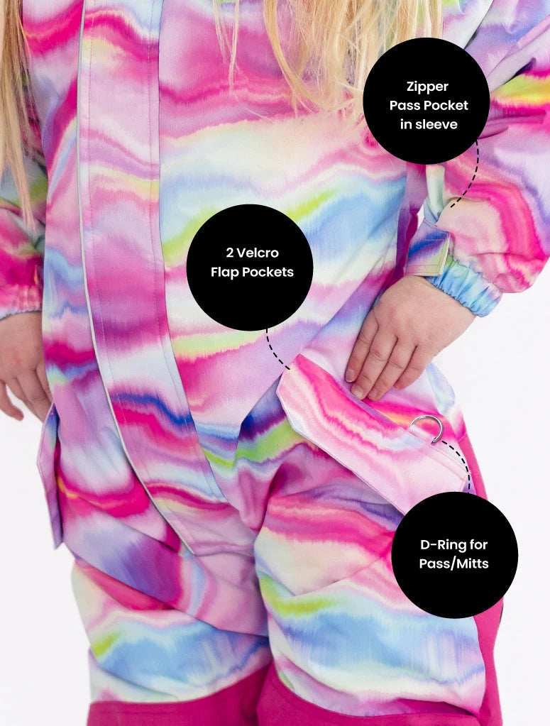 Snowrider 1pc. Snowsuit- Rainbow Wave