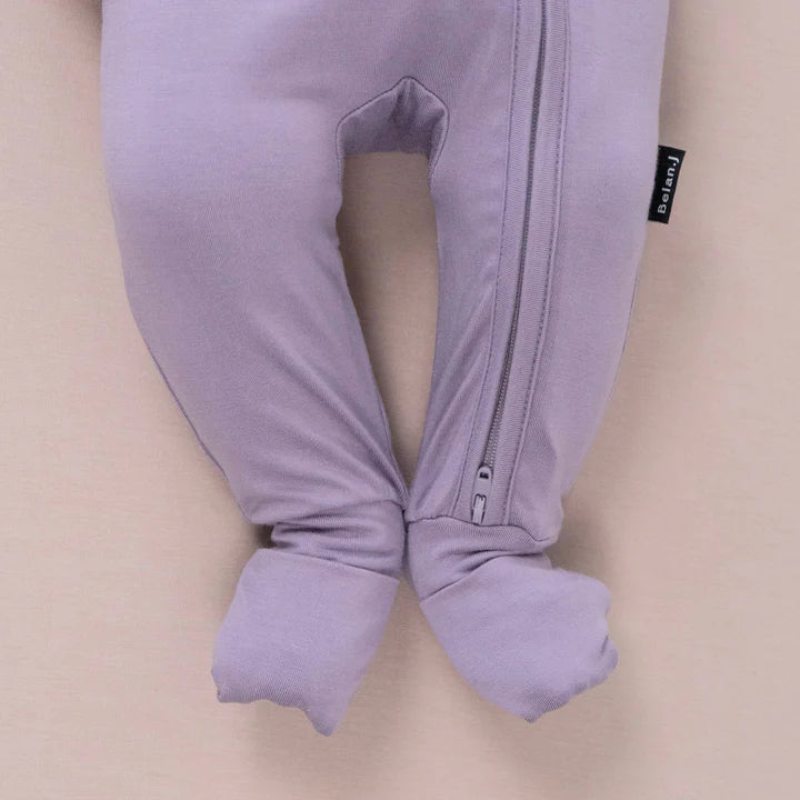 Bamboo Footless Zipper Sleeper- Periwinkle