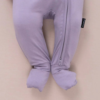 Bamboo Footless Zipper Sleeper- Periwinkle