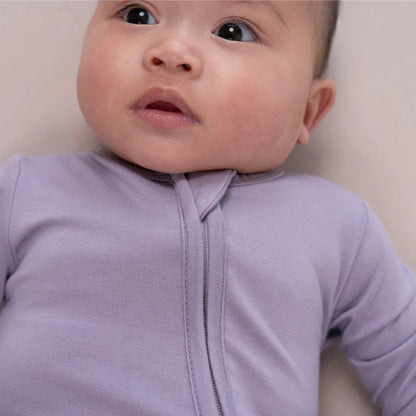 Bamboo Footless Zipper Sleeper- Periwinkle