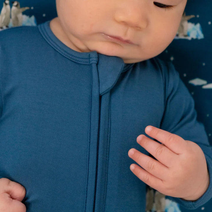 Bamboo Footless Zipper Sleeper- Night Sky