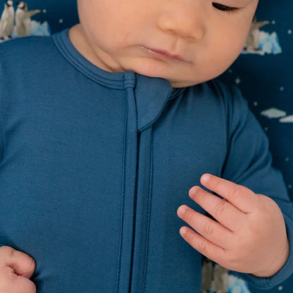 Bamboo Footless Zipper Sleeper- Night Sky