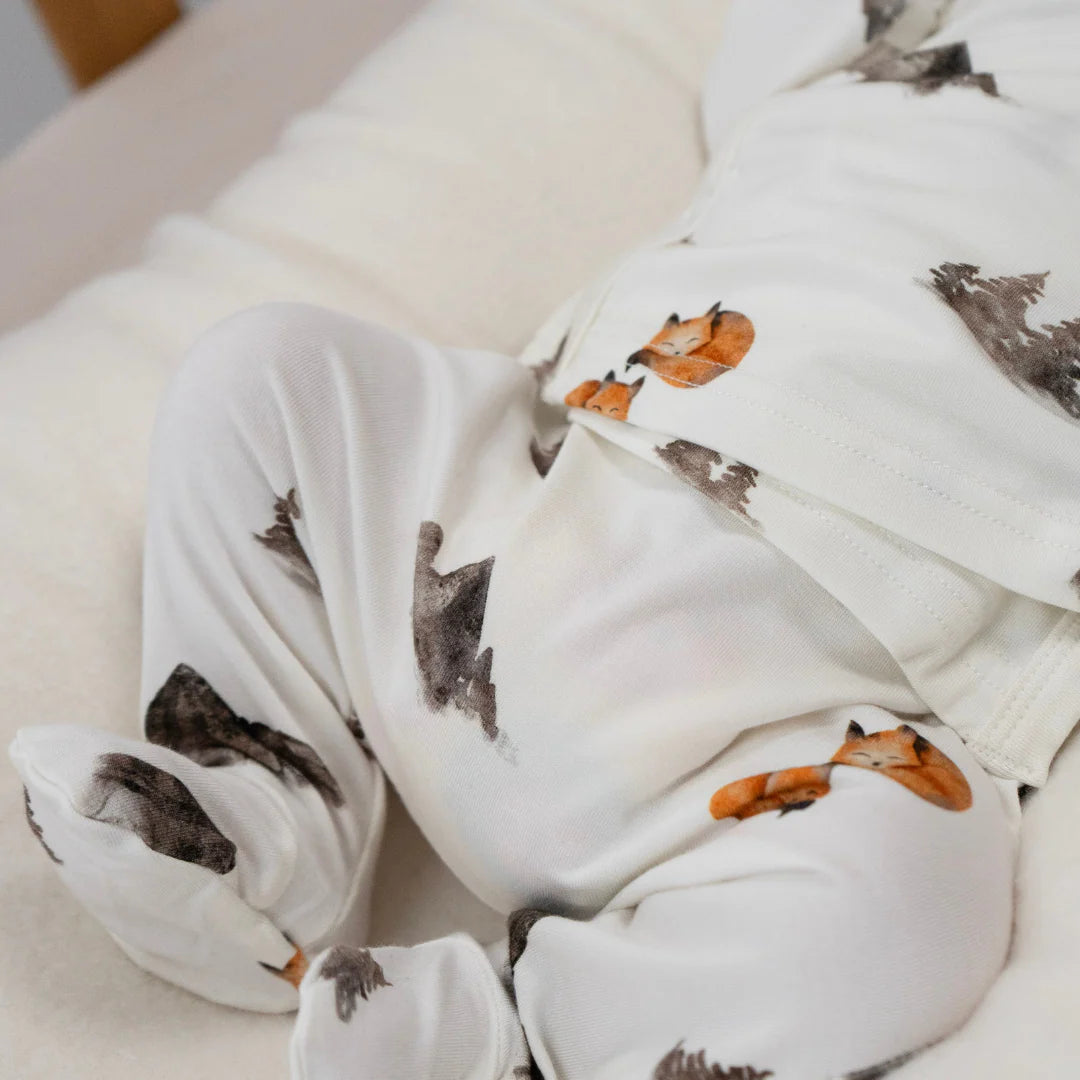Bamboo Take Me Home Kimono Set- Foxes