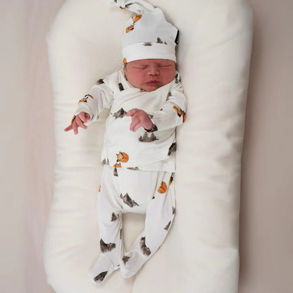 Bamboo Take Me Home Kimono Set- Foxes