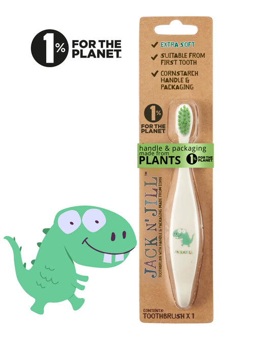 Kids Biodegradable Toothbrush- Dino