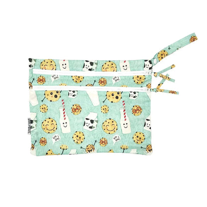 Wet/Dry Waterproof Storage Bag- Milk & Cookies