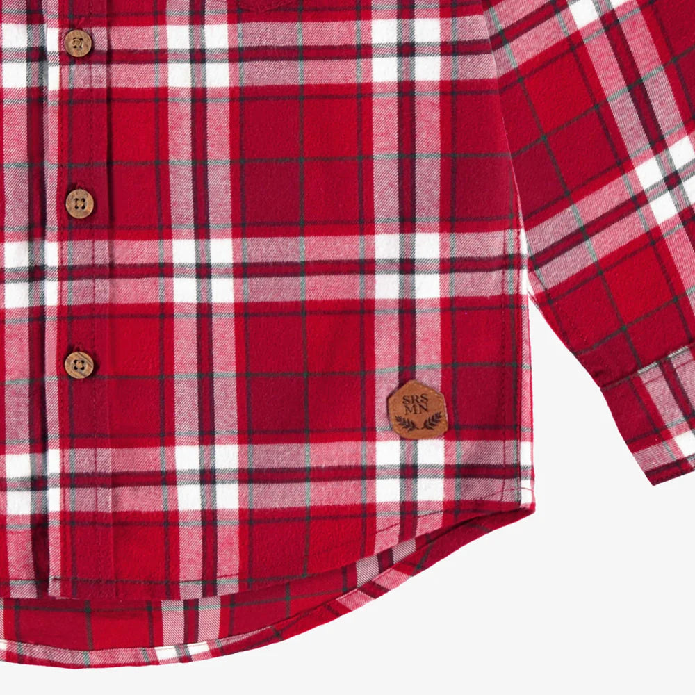 Red Plaid Flannel Shirt