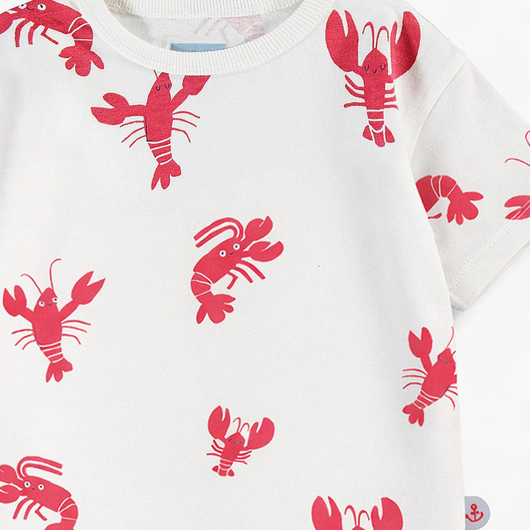Lobster Print Baby Tee