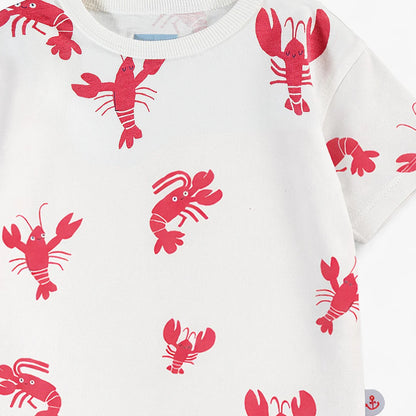 Lobster Print Baby Tee