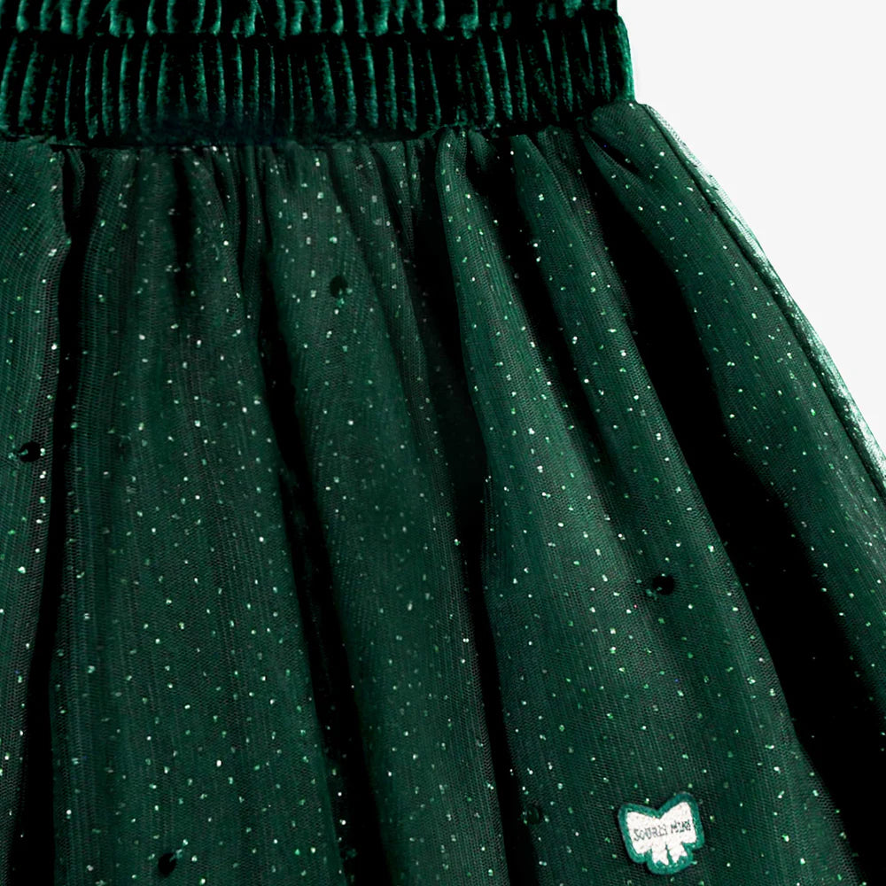 Forest Green Sparkle Tulle Skirt