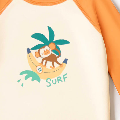 Surfing Monkey Baby Rashguard