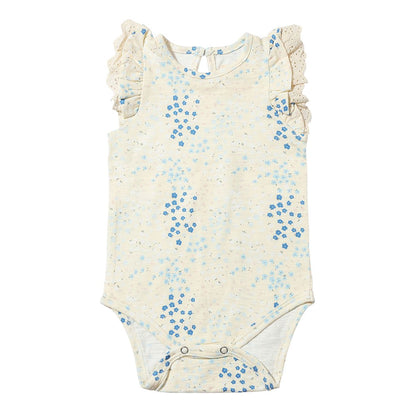 Amber Blue Floral Onesie