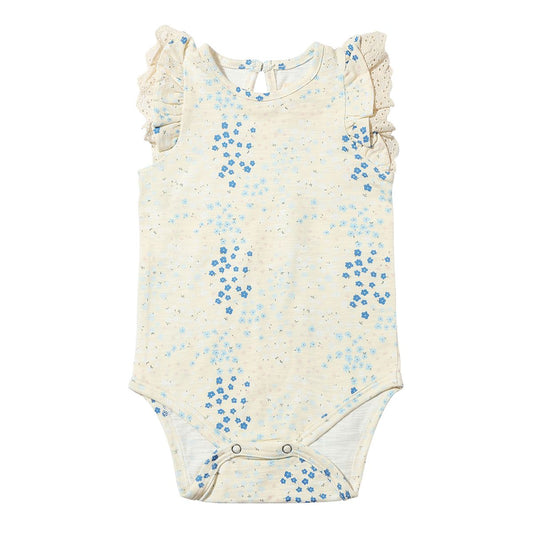 Amber Blue Floral Onesie
