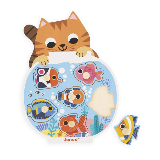 Aquarium Wooden Peg Puzzle