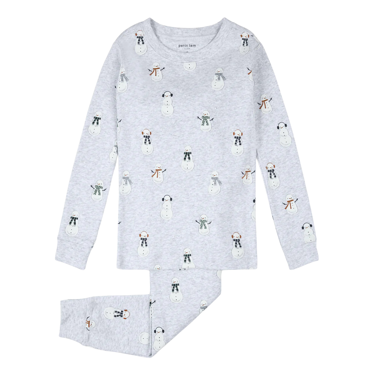 Heather Grey Snowman PJ Set