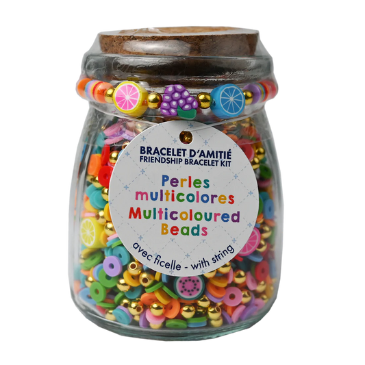 DIY Multicoloured Bead Jar