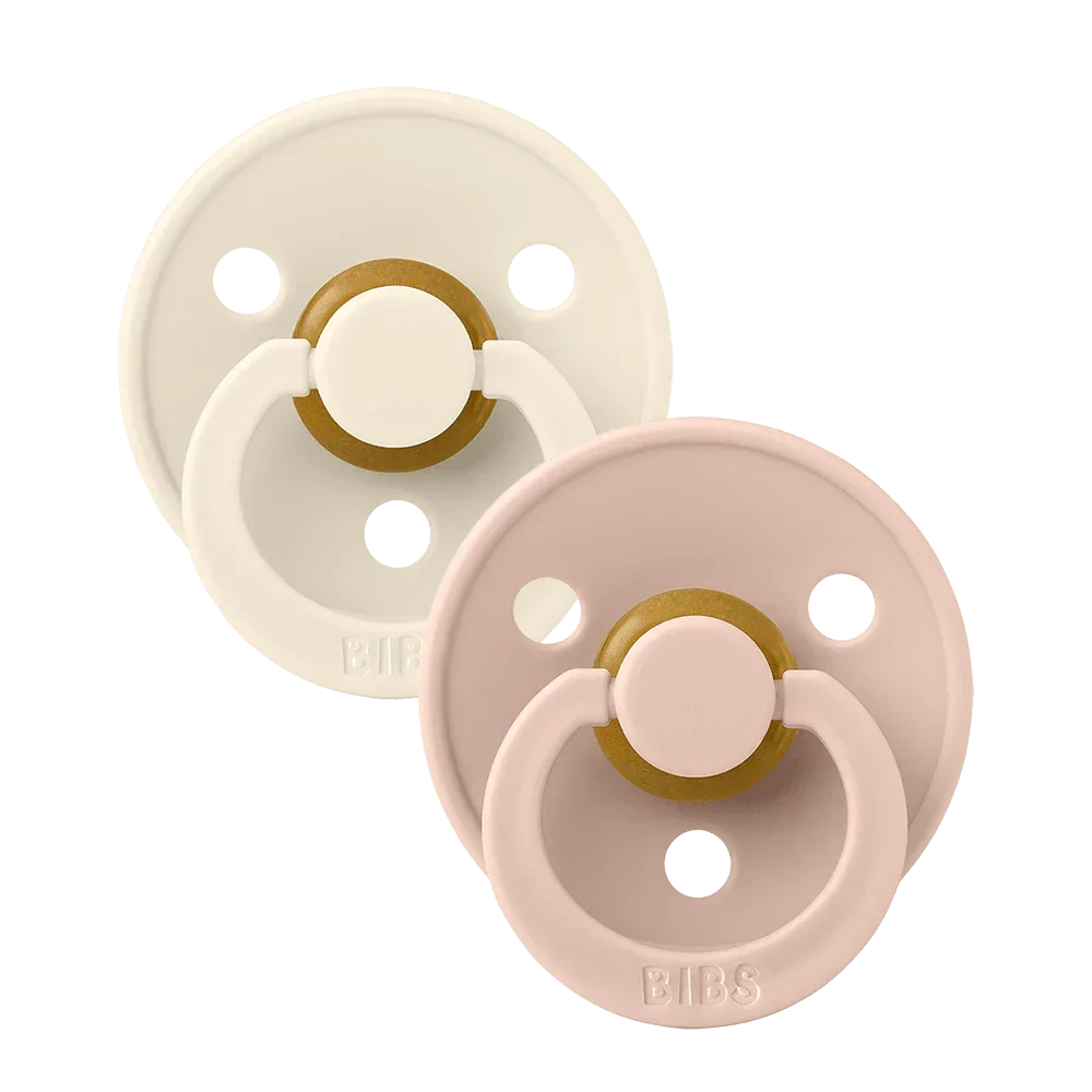 Colour Round Pacifier 2pk.- Blush/Ivory
