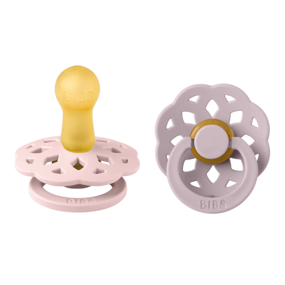 Boheme Round Pacifier 2pk.- Blossom/Dusky Lilac