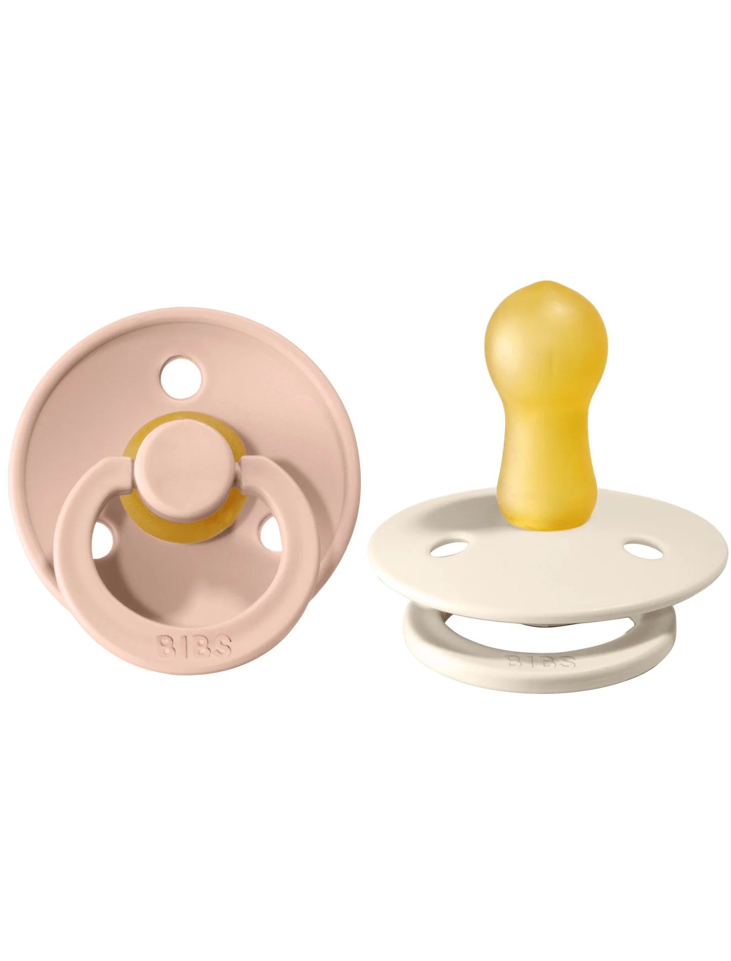 Colour Round Pacifier 2pk.- Blush/Ivory