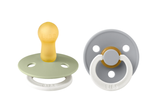 Colour Round Glow Pacifier 2pk.- Sage/Cloud
