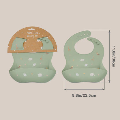 Silicone Bib- Sloth Jungle