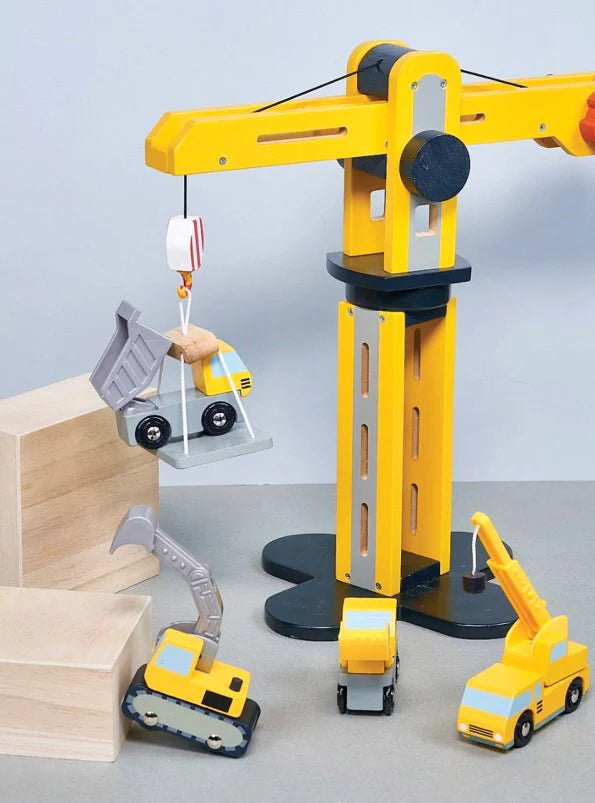 Wooden Big Yellow Crane