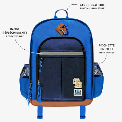 Blue Bulldog Backpack