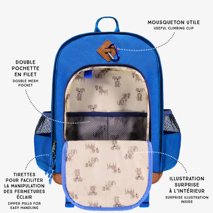 Blue Bulldog Backpack