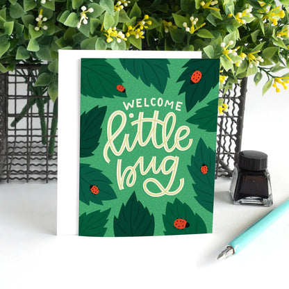 Welcome Little Bug New Baby Card