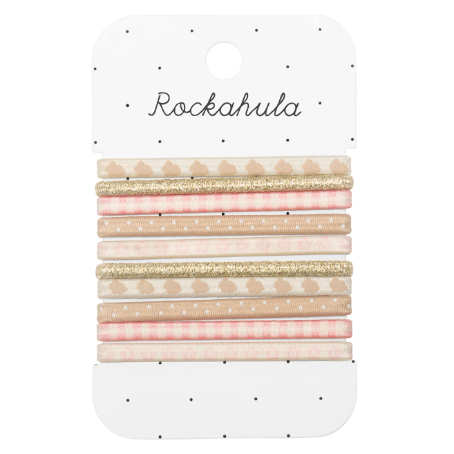 Bunny Gingham Elastic Pony Pack