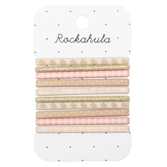 Bunny Gingham Elastic Pony Pack