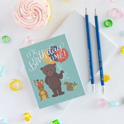Woodland Party Birthday Card
